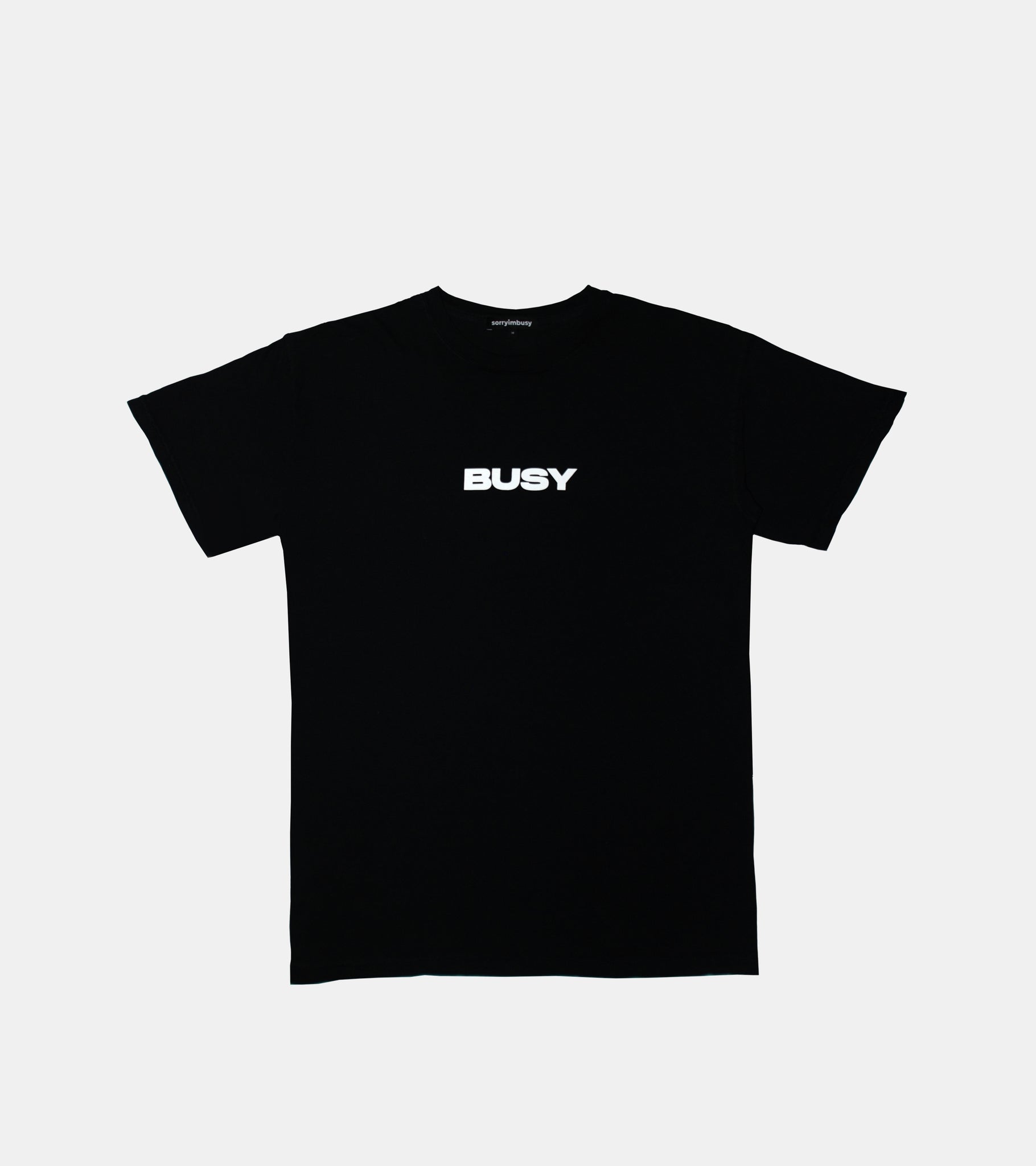 'BUSY' T-Shirt - Black - SORRYIMBUSY