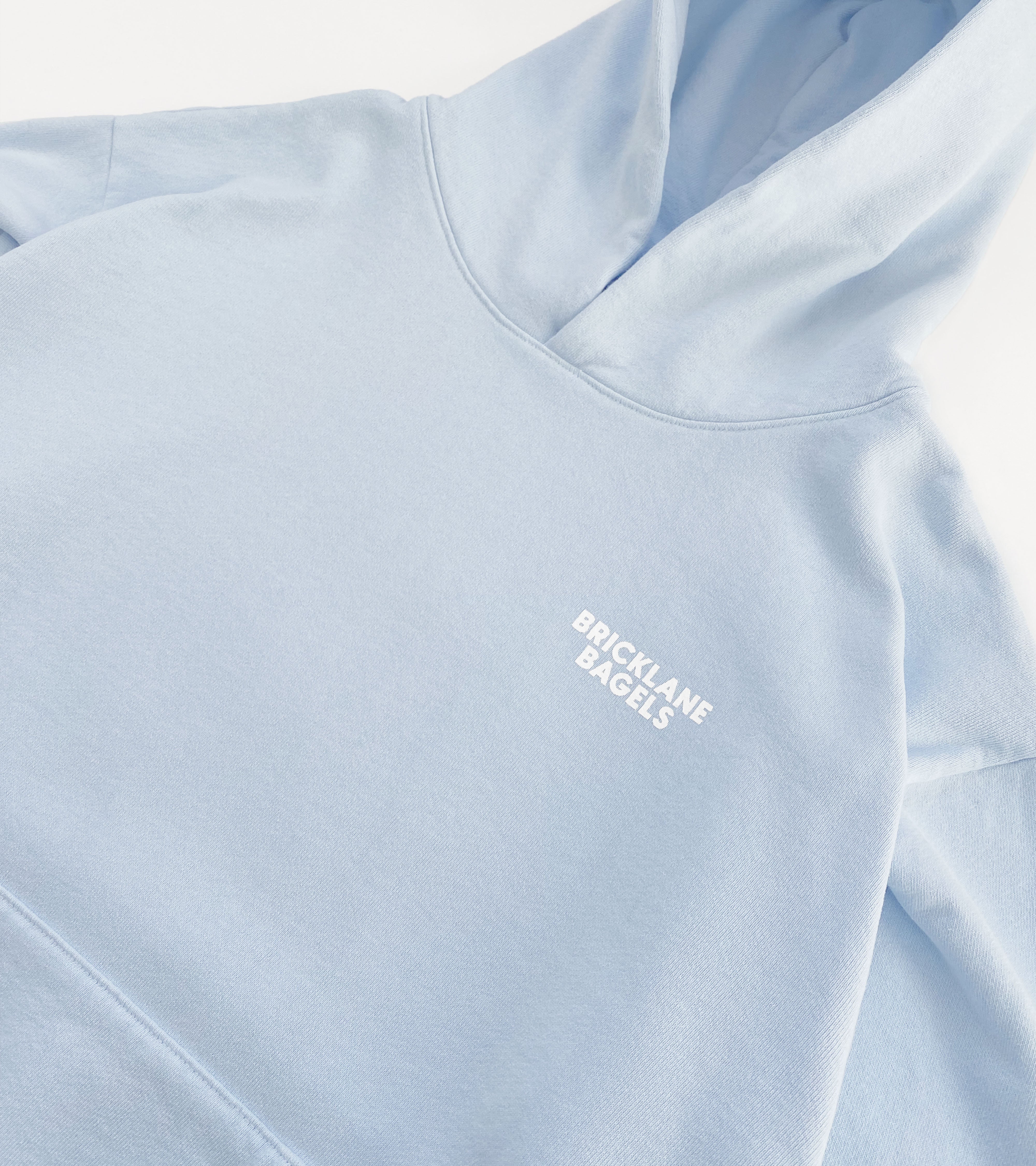 Bricklane Bagels Hoodie - Baby Blue