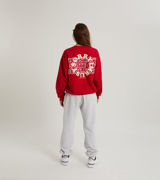 BUSY-NESS Crewneck - Red