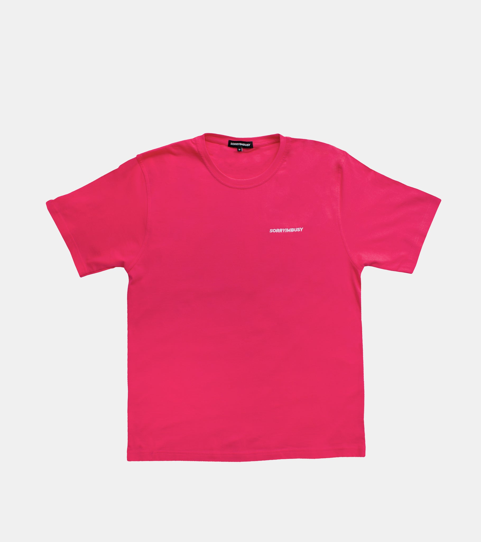 Classic Logo T-Shirt - Hot Pink - SORRYIMBUSY