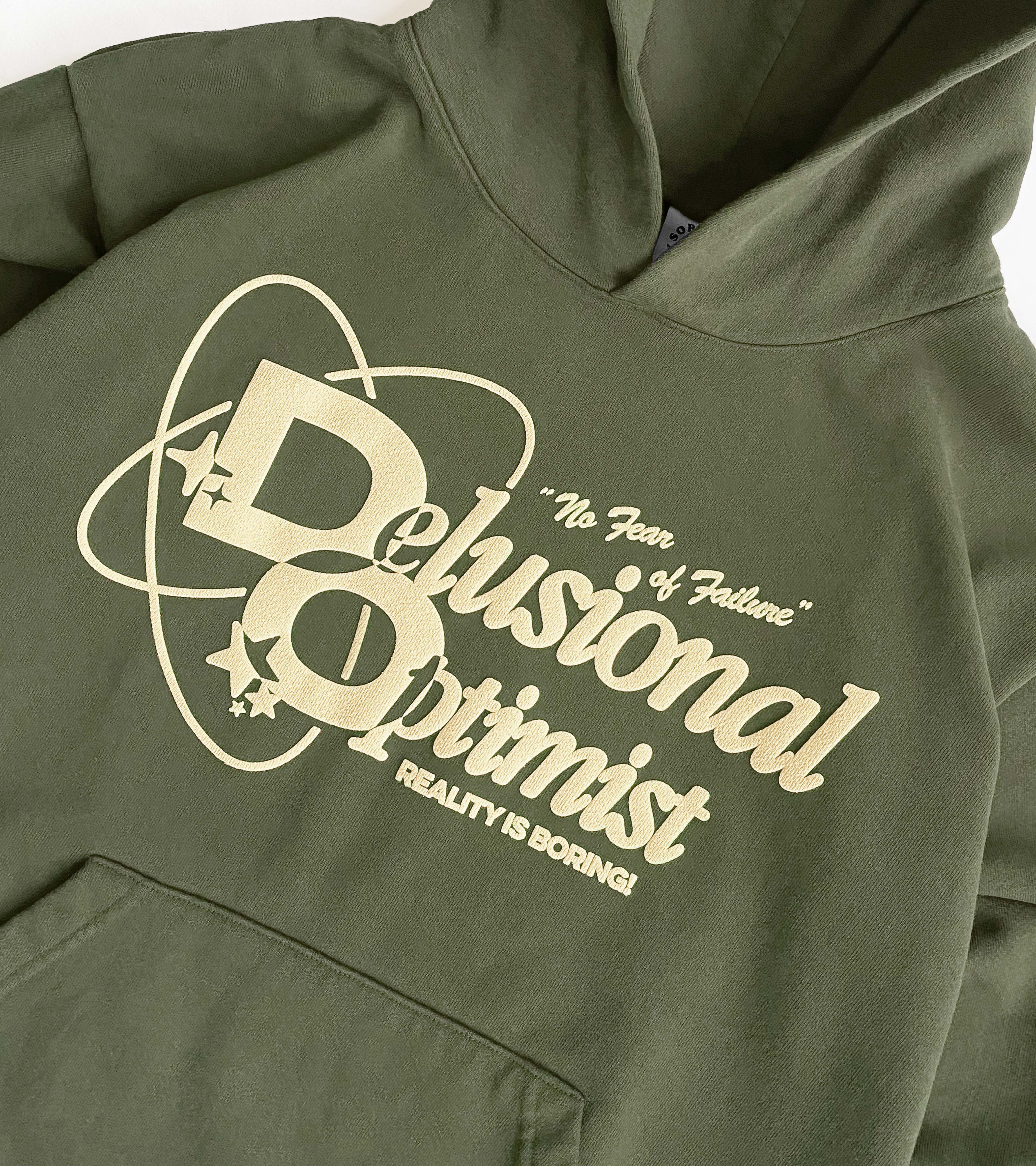 Delusional Optimist Hoodie - Olive