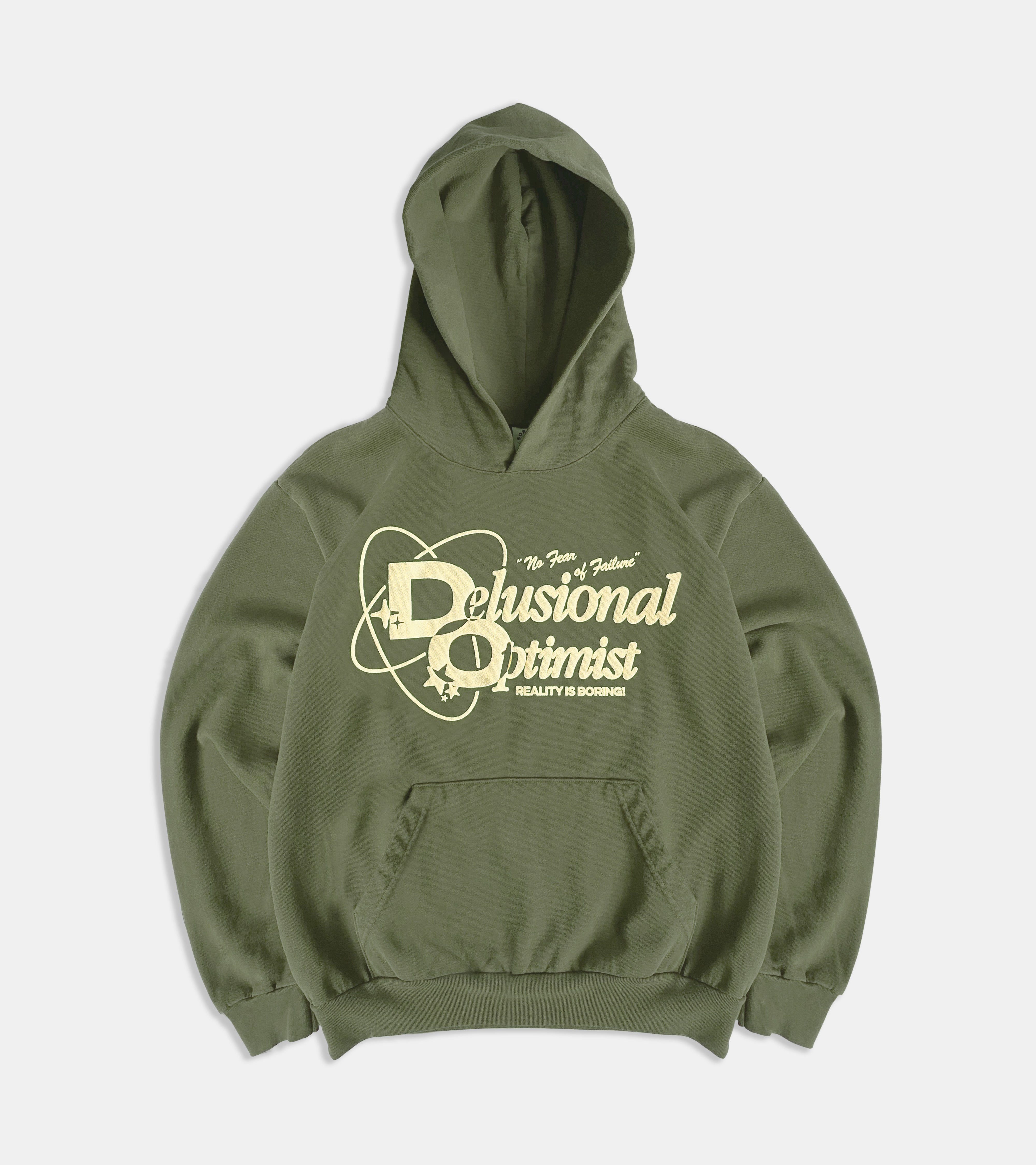 Delusional Optimist Hoodie - Olive