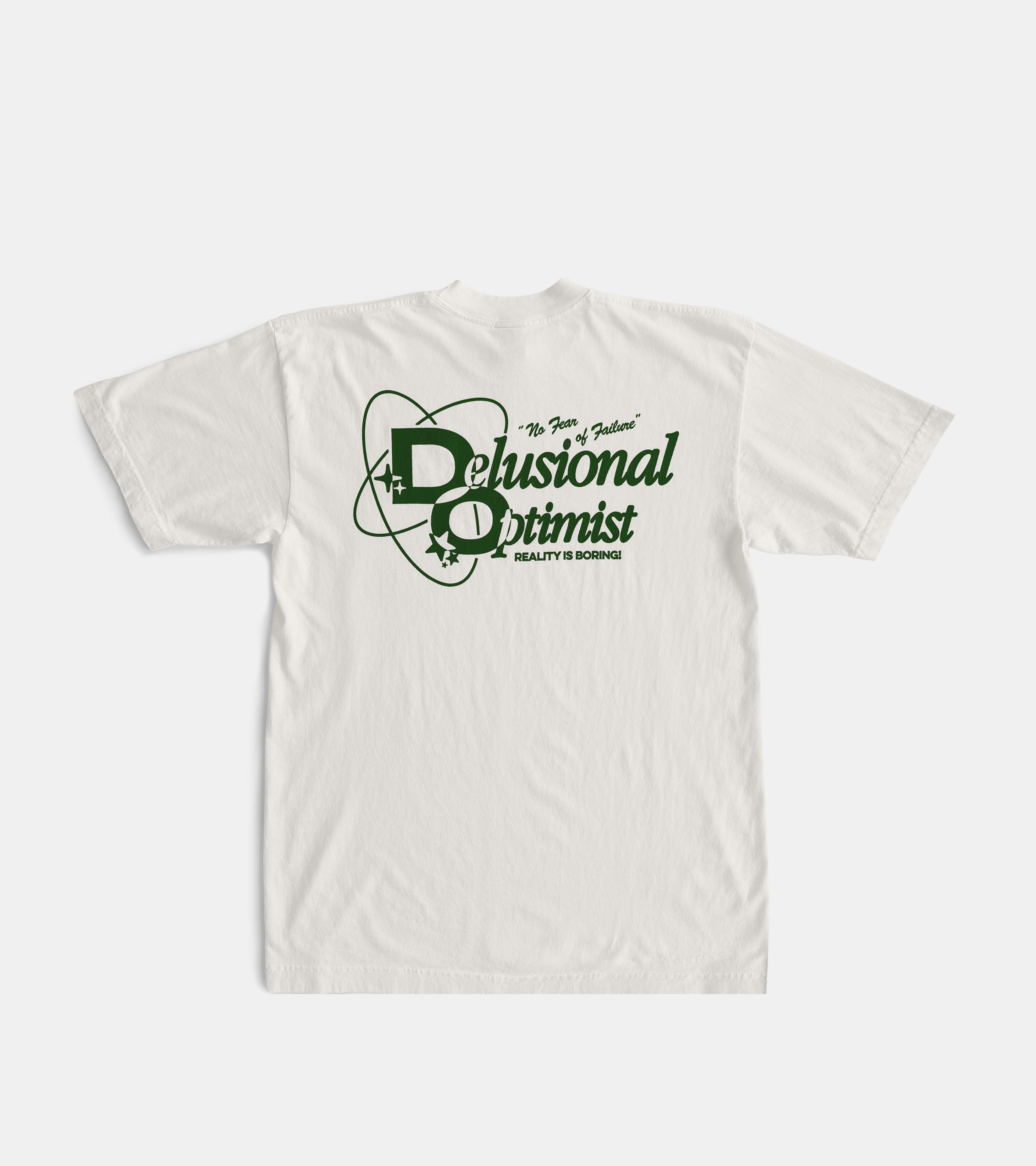 Delusional Optimist T-Shirt - Off White/Green