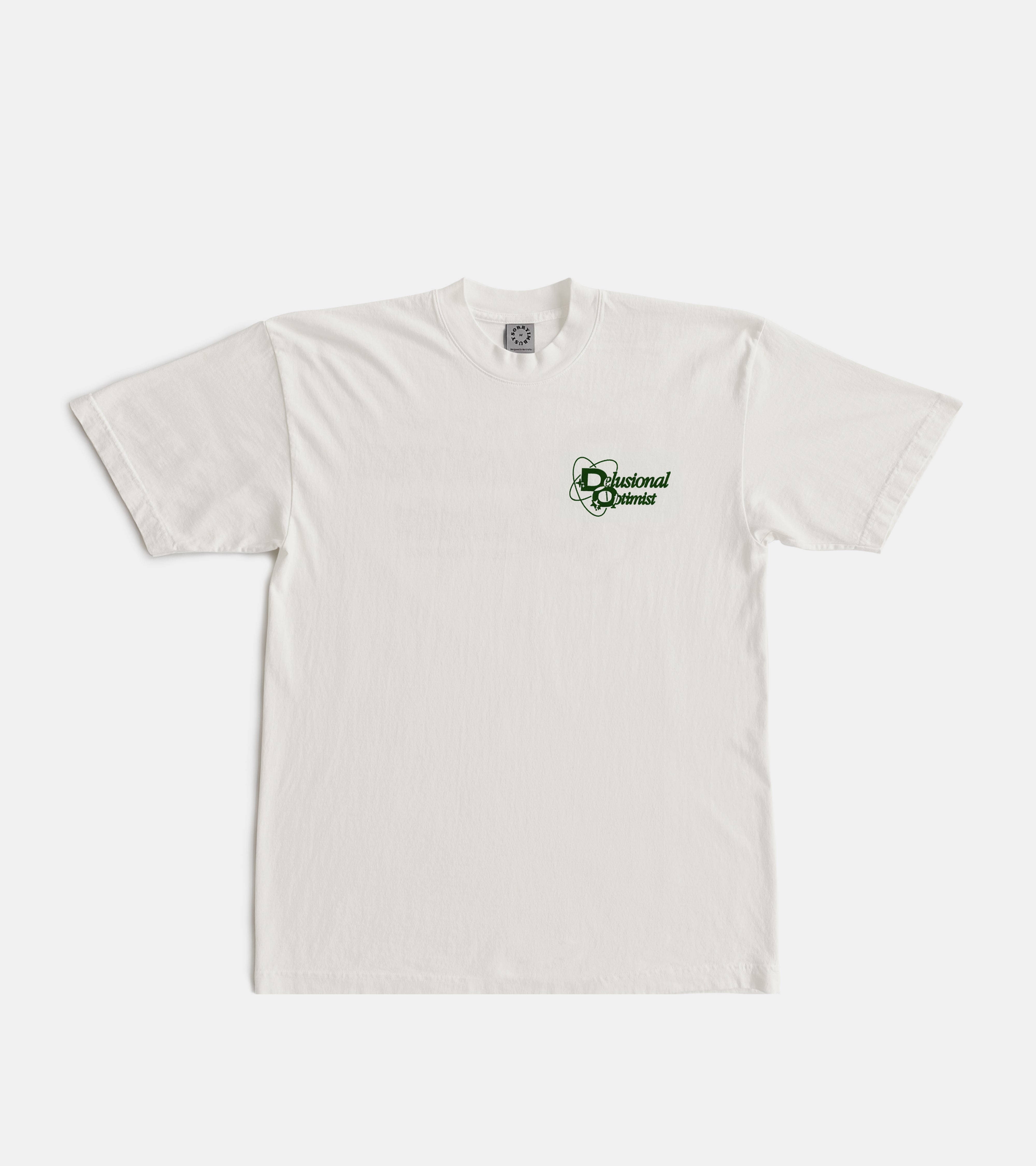 Delusional Optimist T-Shirt - Off White/Green