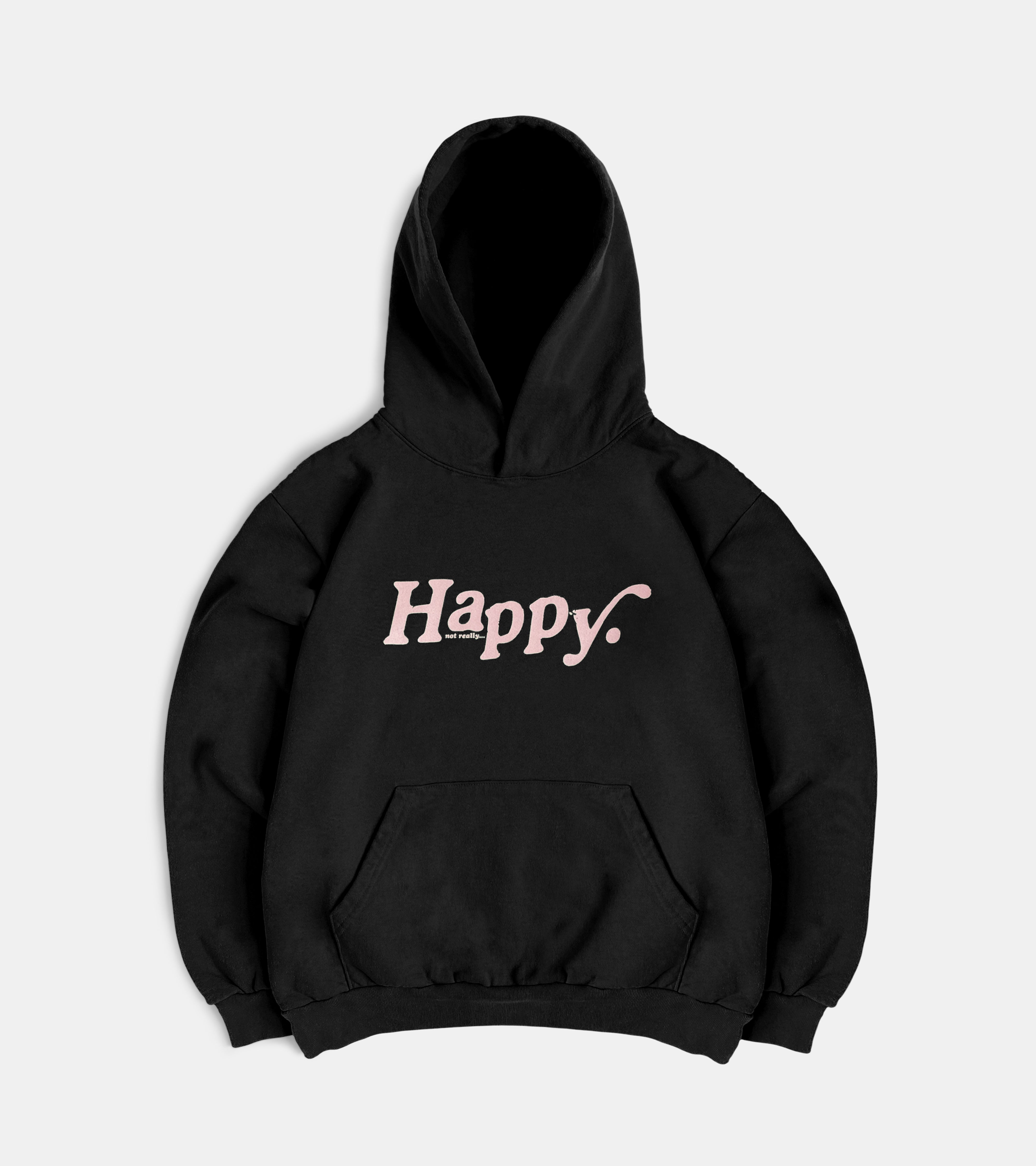 Happy Hoodie - Black