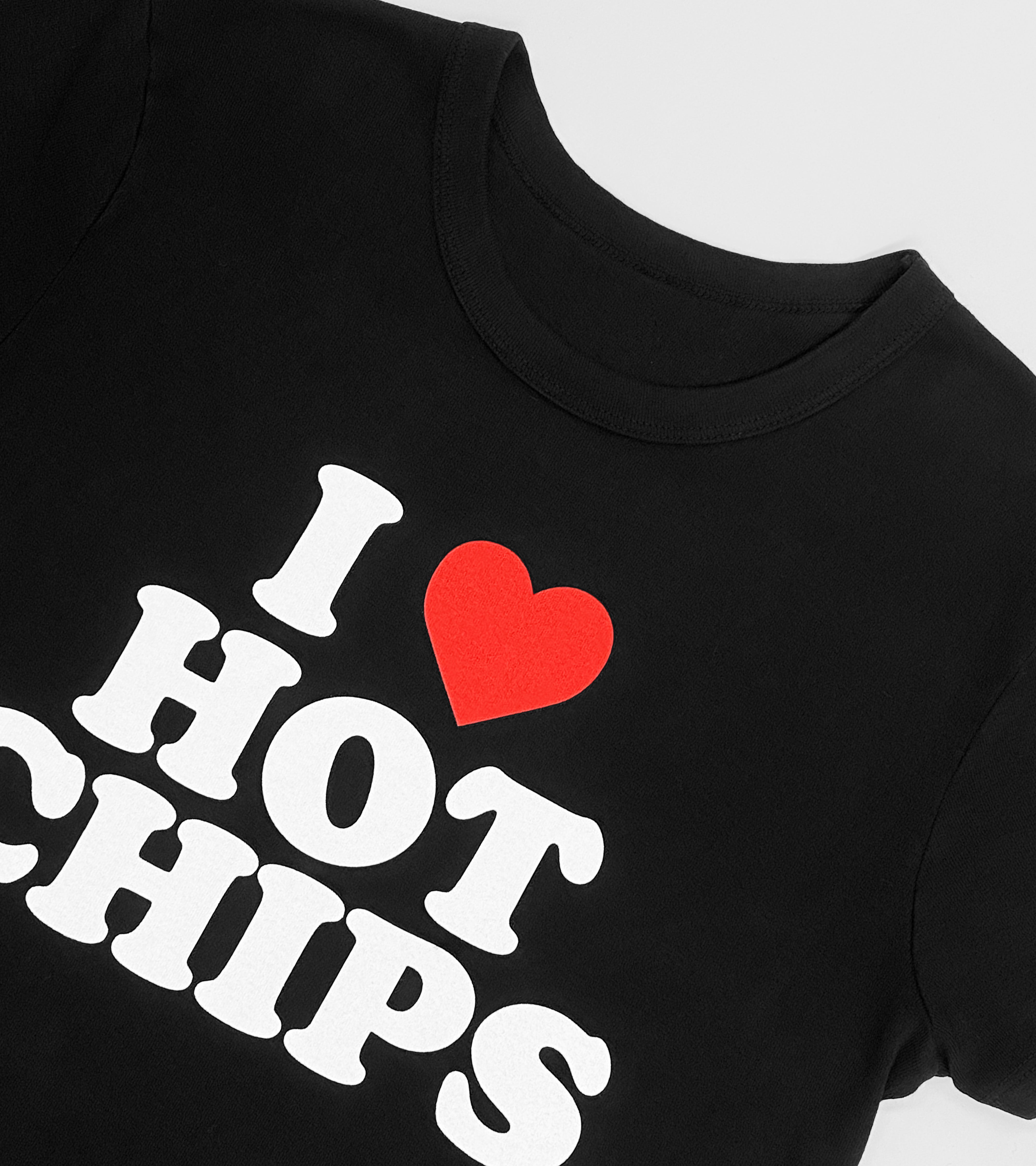 I LOVE HOT CHIPS BABY TEE SORRYIMBUSY - BLACK