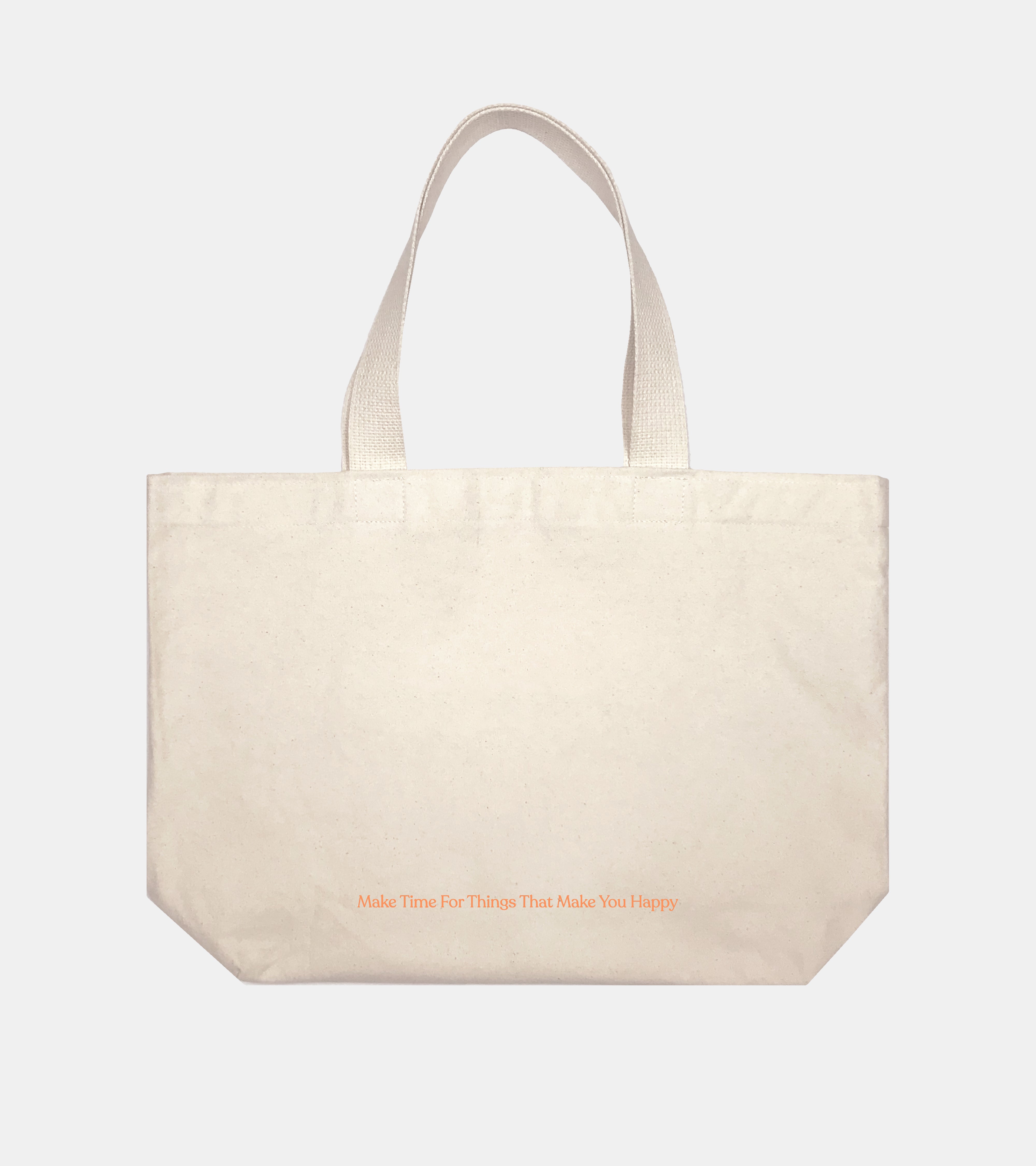 Heavyweight Logo Tote - Peach