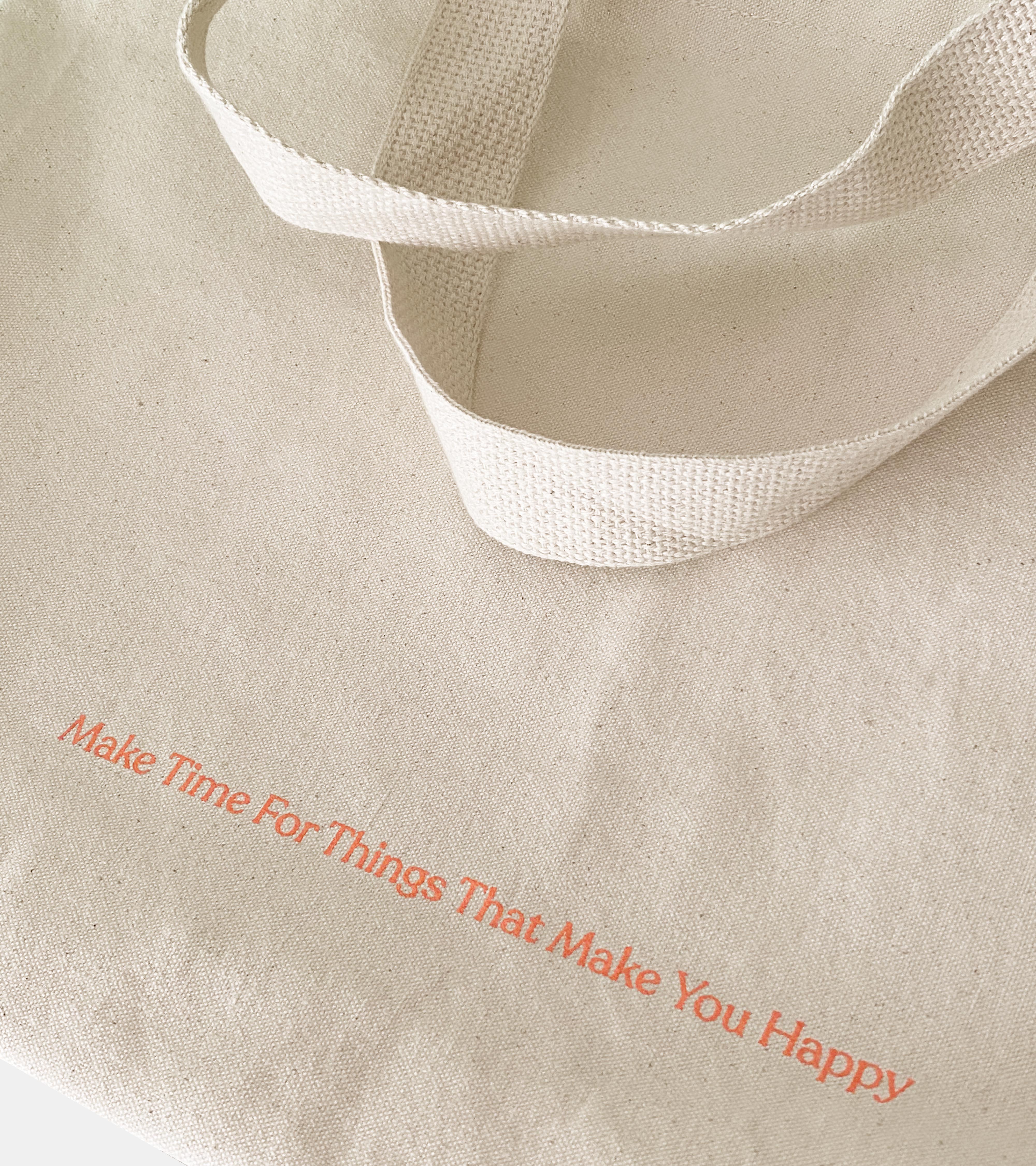 Heavyweight Logo Tote - Peach