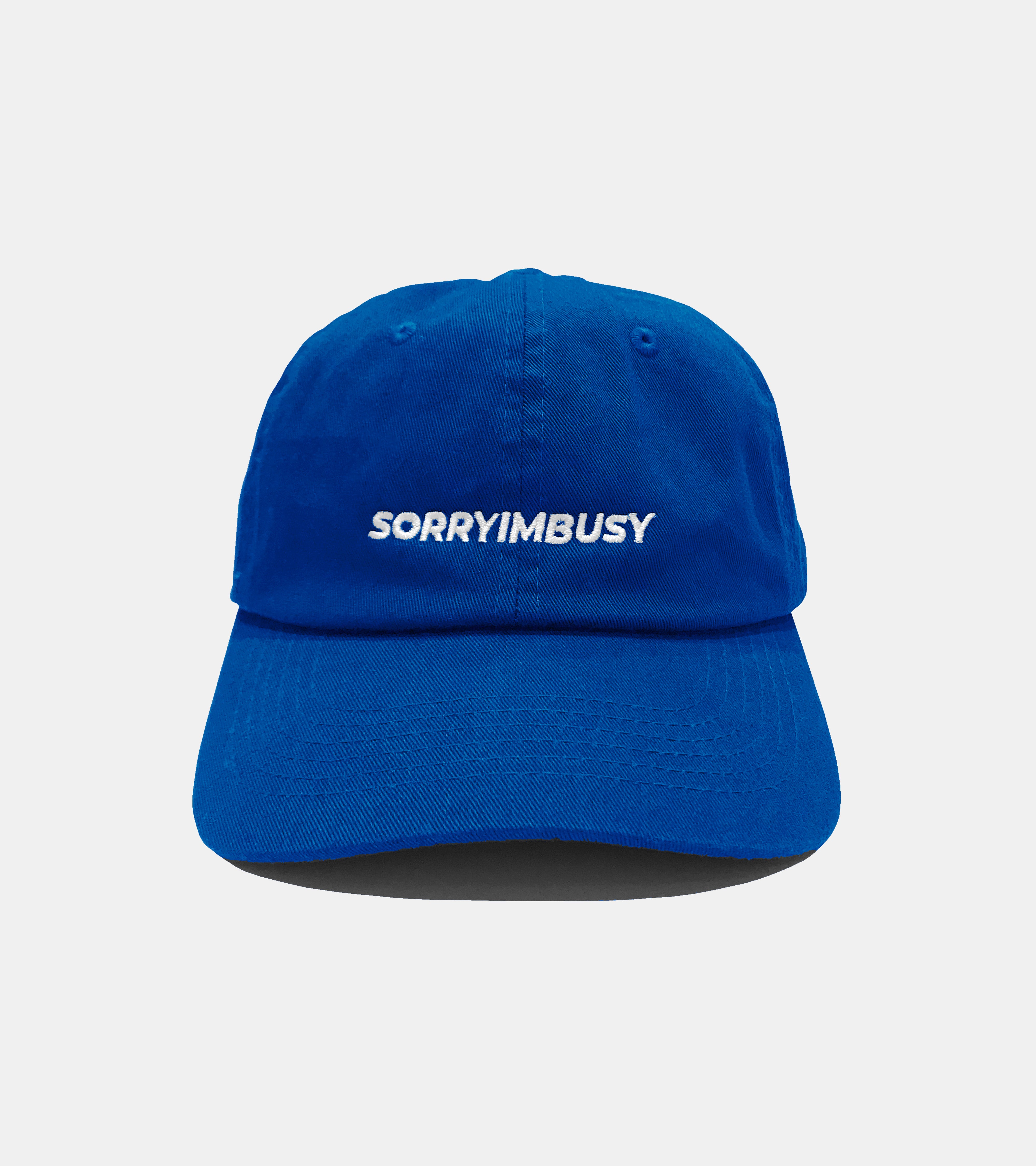 SORRYIMBUSY CLASSIC LOGO CAP ROYAL BLUE