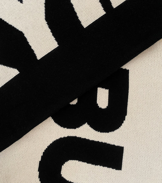 Logotype Scarf - Black/Ivory