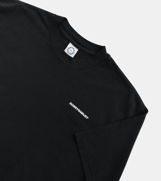 Logotype T-Shirt - Black - SORRYIMBUSY