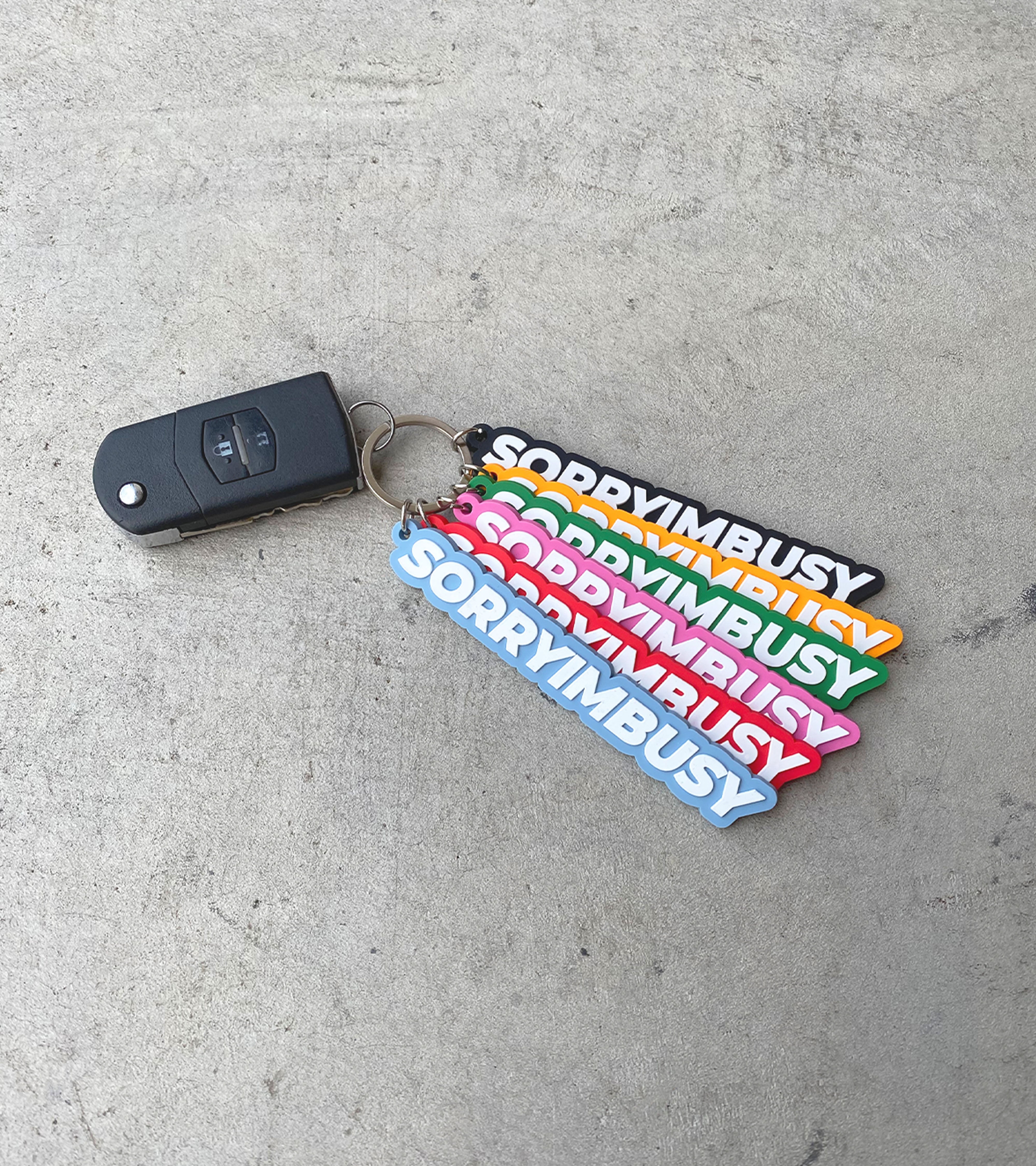 Logo Rubber Keychain