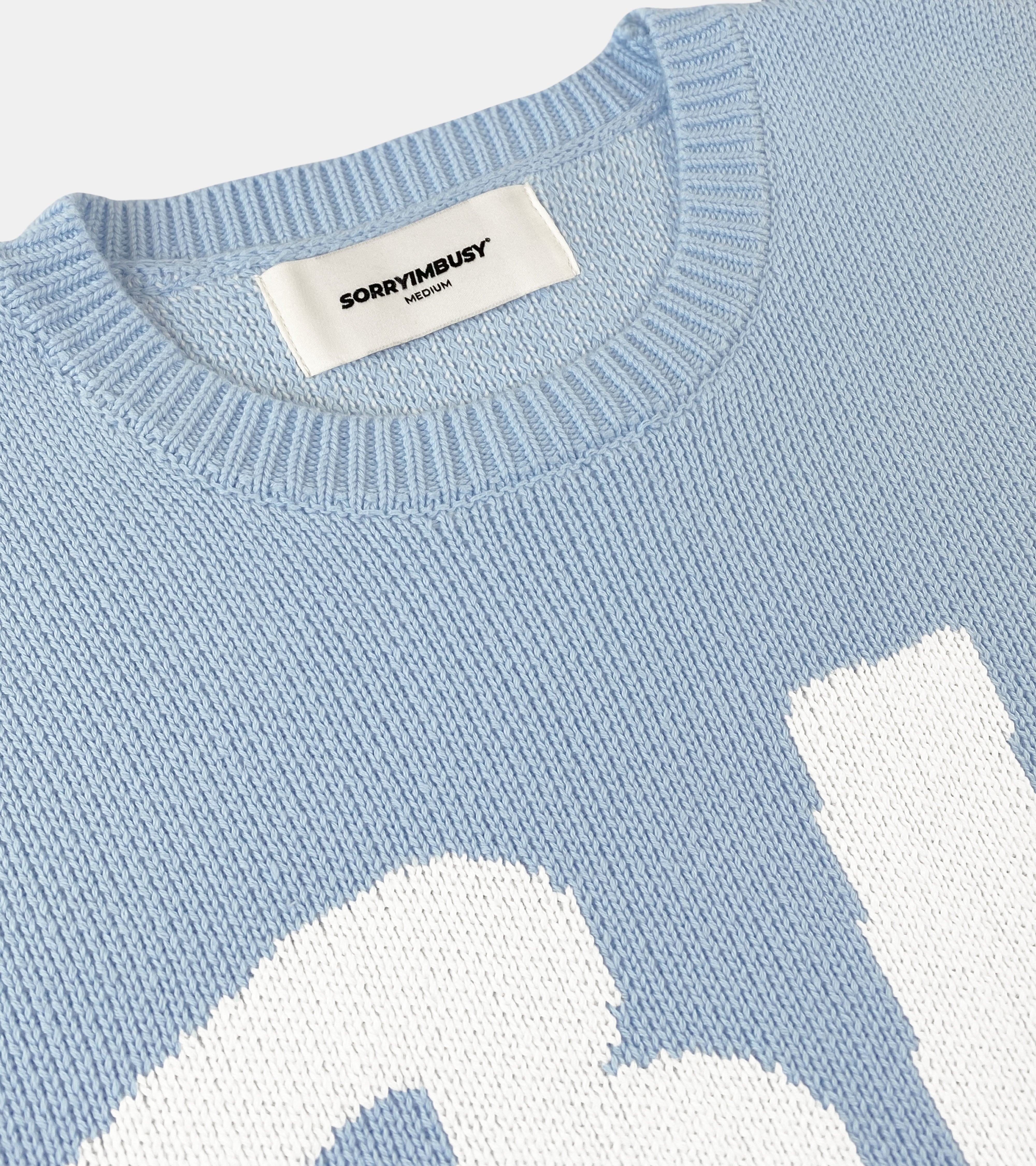 Spellout Knit - Baby Blue