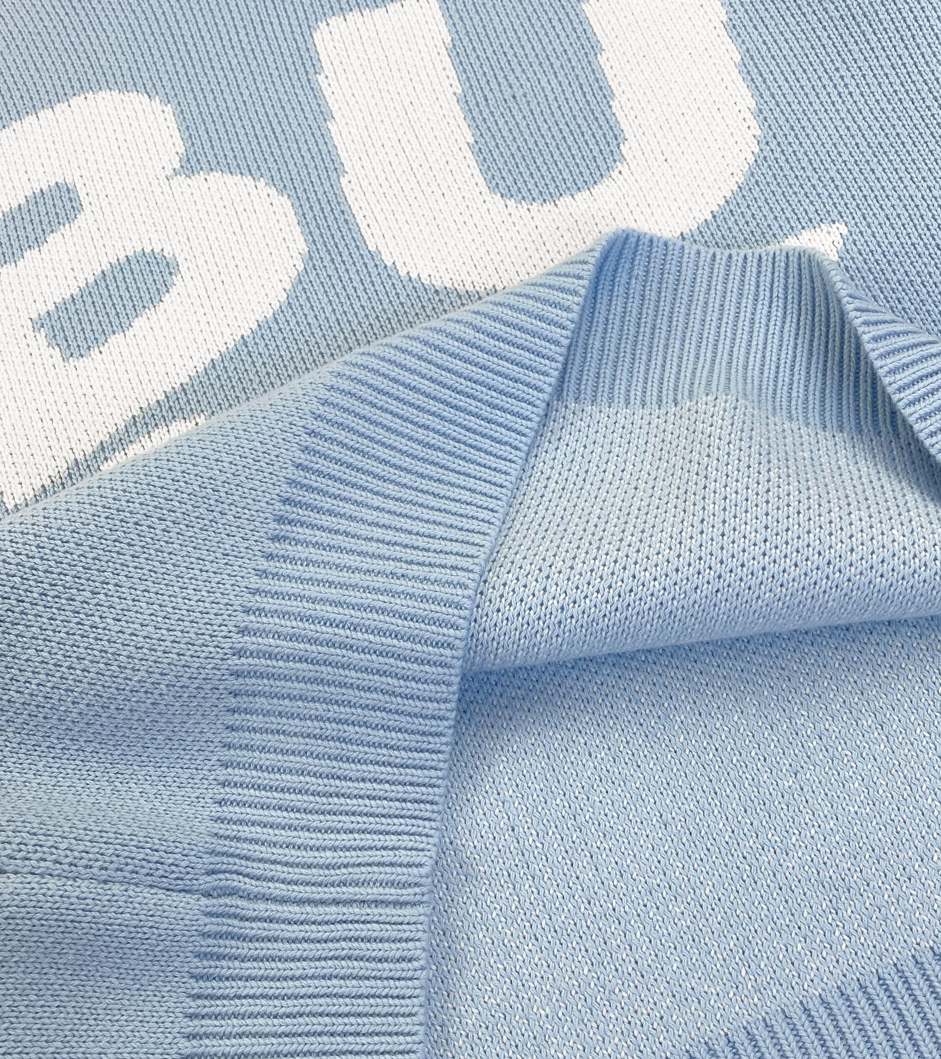 Spellout Knit - Baby Blue