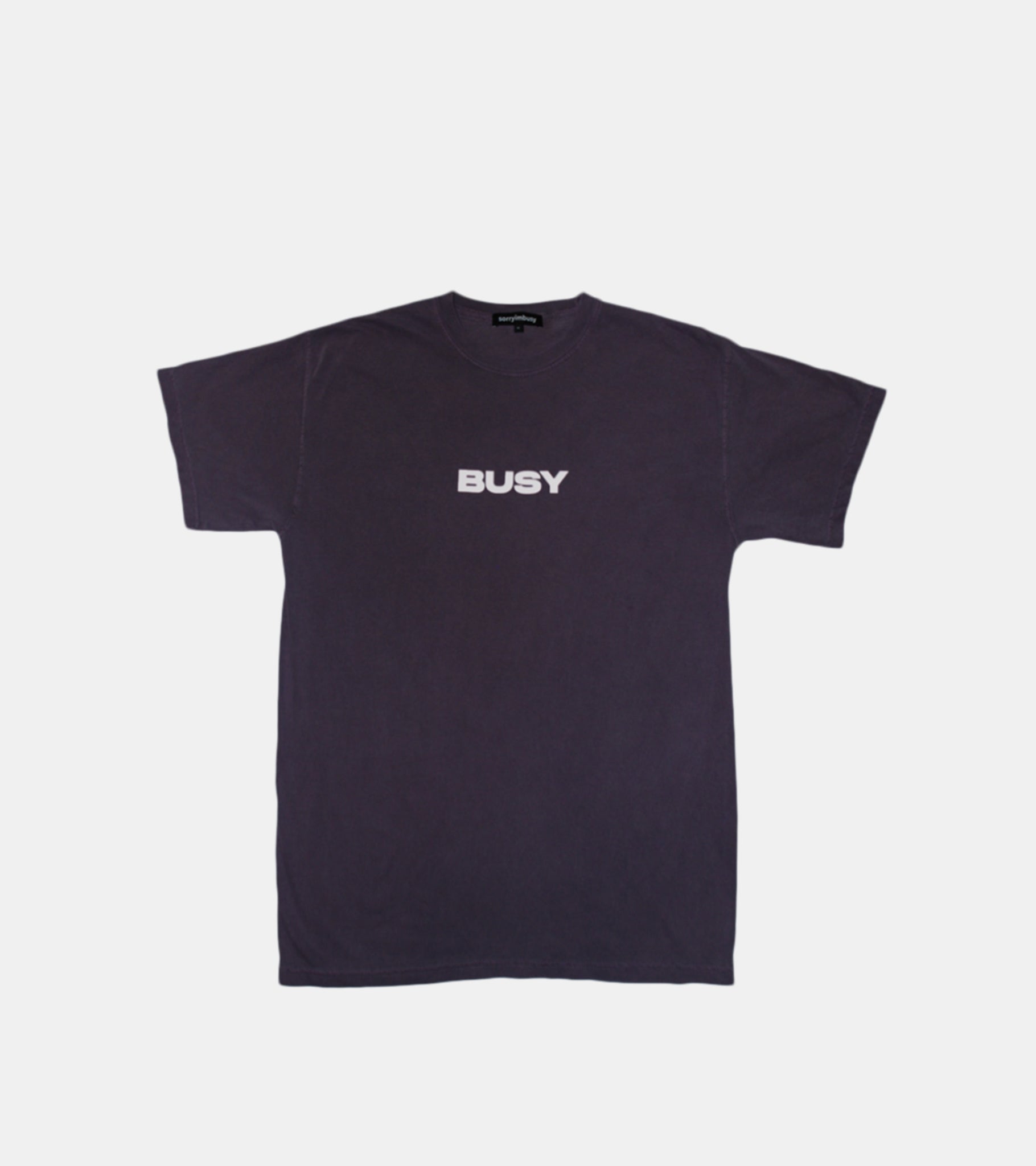 'BUSY' T-Shirt - Wine - SORRYIMBUSY